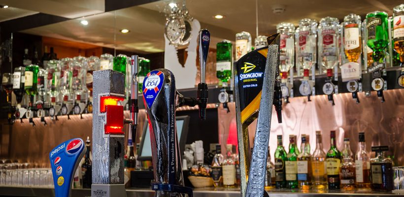Wide selection of beers and spirits